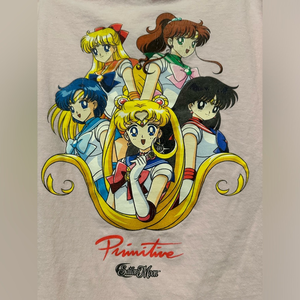 Primitive sailor moon t shirt